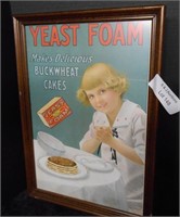 Framed Yeast Foam Advertisement