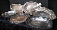 6 Pieces of Silver Plated Servers