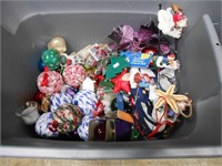 Box Lot of Assorted Christmas Ornaments