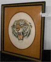 Framed Tiger Print G. Coheleach