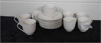 Set of 8 Mikasa Italian Country Side Cups & Saucer