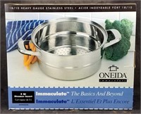 New Oneida 5 Qt Steamer Insert Stainless