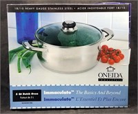 New Oneida 5 Qt Dutch Oven W/ Lid Stainless