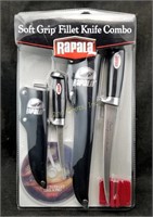 New Rapala Soft Grip Fillet Knife Combo