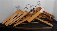 Lot of 11 Wooden Hangers