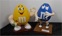 Lot of 2 M&M Dispenser Figures 10" Tall