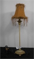 Table Lamp with Hairy Shade 22" Tall