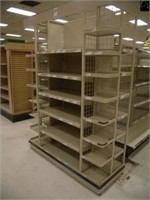 Steel multi-shelf shelving unit