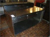 28"x5' stainless steel prep table w/ 2 drawers