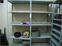 2 section shelving unit