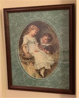 Framed Artwork: Boy And Girl
