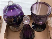 Purple Tinted Glass Vases