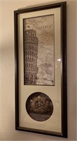 Framed Artwork: Leaning Tower Of Pisa