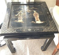 Hand Carved, Hand-painted Asian Themed Table