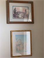 2pc Framed Southwest Prints