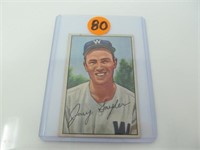 Jerry Snider, No. 246 in the 1952 Bowman Series