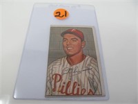 Curt Simmons, No. 184 in the 1952 Bowman Series