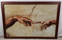 Michelangelo Creation of Adam Art Print Litho