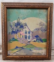 Elva A Sommer The Purple Cottage Original Painting