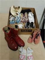 Group of baby clothes includes cowgirl boots size