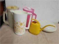 Vintage Tupperware pitchers and storage container