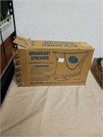 Broadcast spreader with box