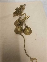 Wall mount brass bell ringer