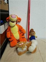 Stuffed Tigger with Berenstain Bear and stuffed