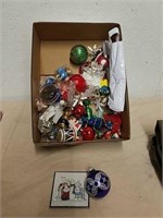 Group of Christmas ornaments and decor