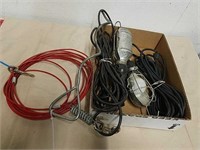 2 drop lights with cable