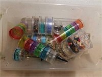 Group of jewelry making and craft supplies