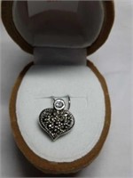 Super Cute Sterling Silver Heart Shaped Pendant