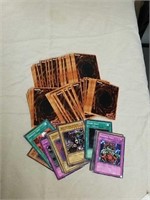 Group of collectible Yu-Gi-Oh trading cards