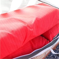 3 PC RED LAWN CUSHIONS