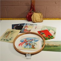 Vintage Cards and Baby Shoes