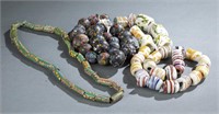 3 Strands of Venetian Glass African Trade Beads.