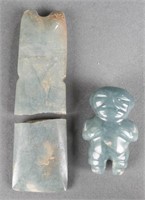 2 Costa Rican artifacts. 300 BC to 1500 AD.