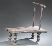 Liberian wooden chair. 20th century.