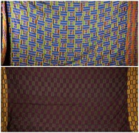 2 Asante Kente cloths. 20th century.
