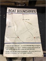 TIN BOAT BOUNDRIES SIGN