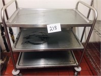 3 Tier Stainless Steel Cart approx. 37" T x 33" W
