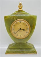 Vintage Bucherer Imhof Swiss Green Onyx Clock