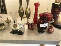 Vases, decorative boots, other
