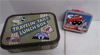 2 Tin Lunch Boxes