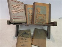 Vintage Books & Display Stand(1900's)