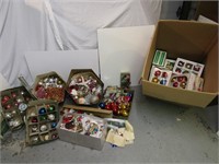 Large Christmas Lot-Bulbs, (some vintage) & More