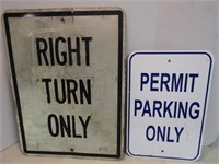 2 Metal Car Signs