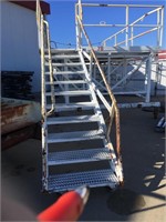Work Gantry on Steel Casters with Stairs