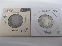 1893 & 1908 Barber Quarters