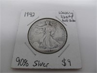 1942 P Walking Liberty Half Dollar